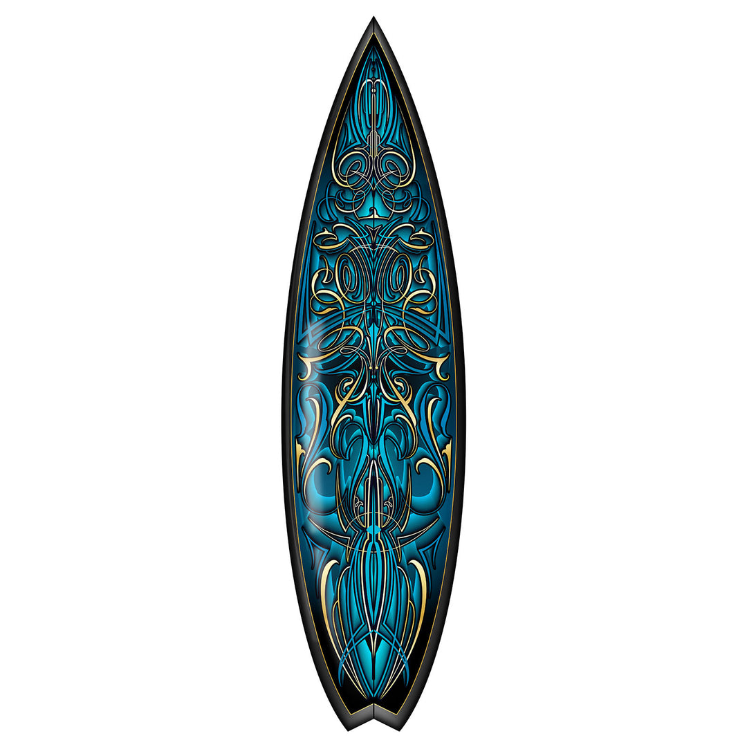 Blue & Gold Pin Stripe