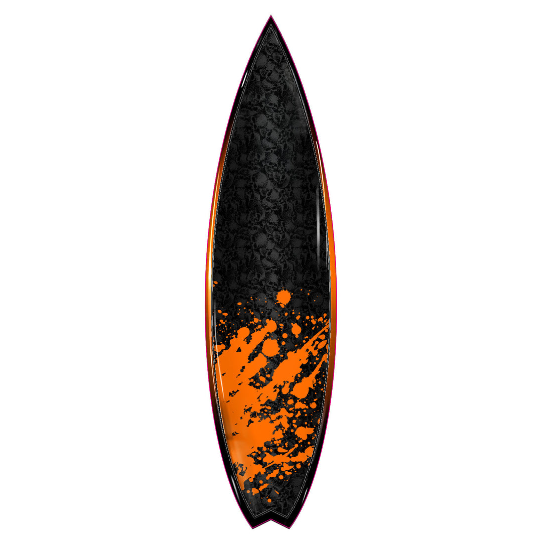 Orange Shred Skully