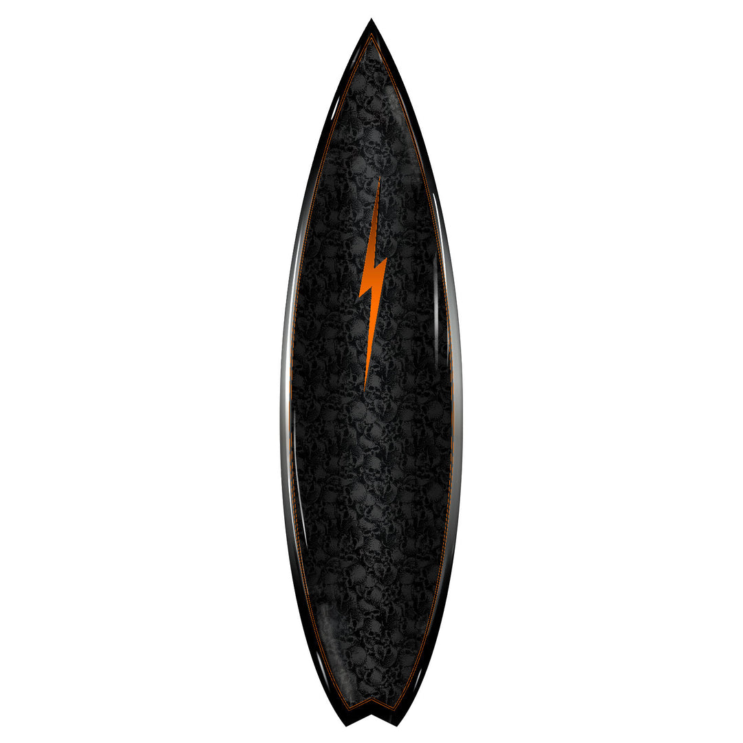 Orange Bolt Skully