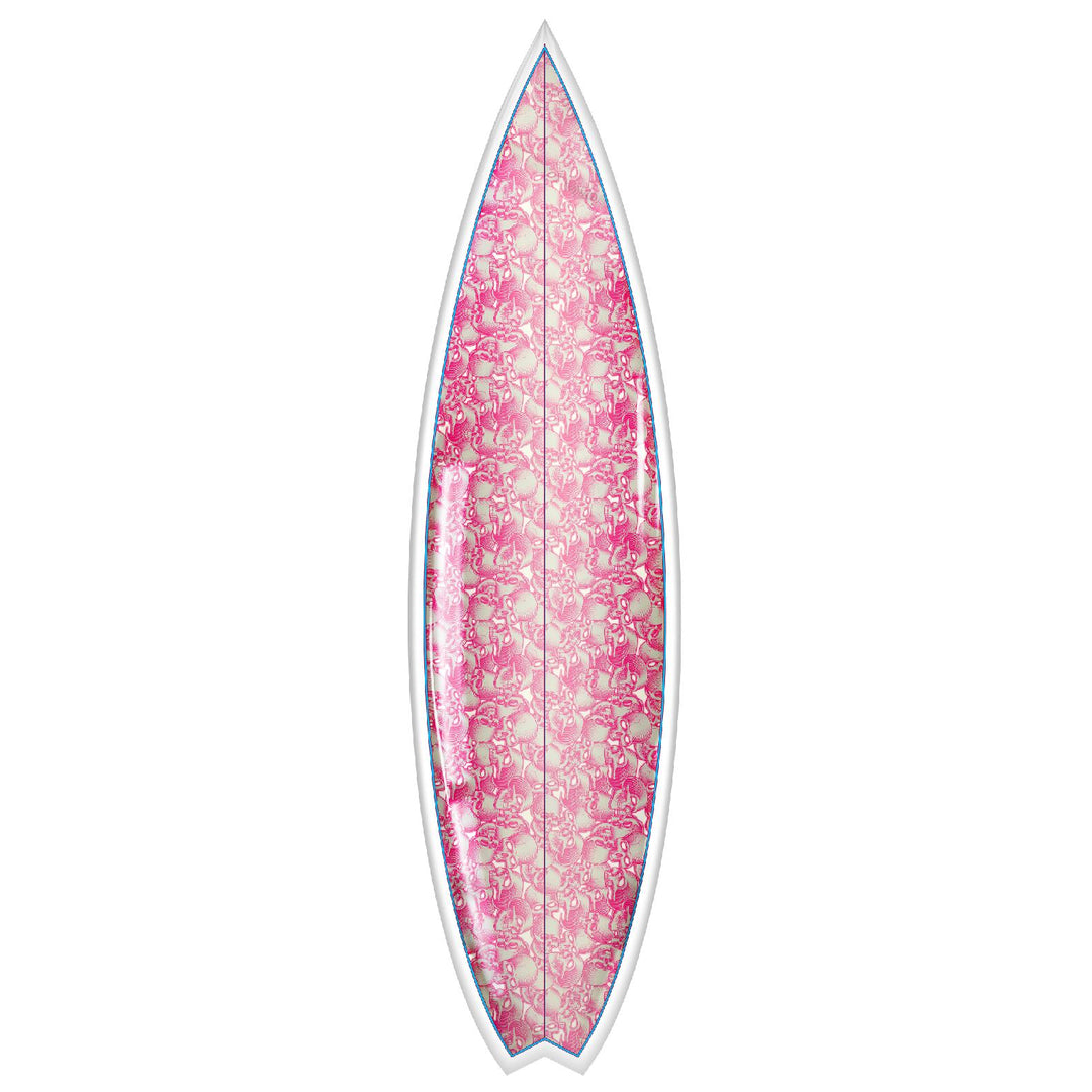 Pink & White Skully